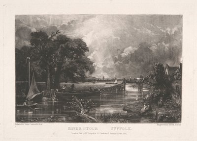 Fluss Stour, Suffolk von David Lucas