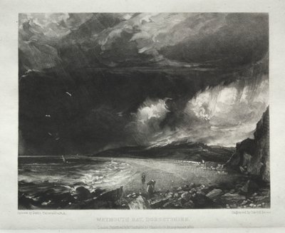 Verschiedene Landschaftsmotive, charakteristisch für englische Szenerien aus Bildern von John Constable, R.A.: Weymouth Bay, Dorsetshire von David Lucas