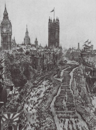 London: Das Kenotaph von David Muirhead (after) Bone