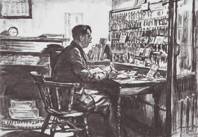 Oxford: Ein College-Portier von David Muirhead (after) Bone