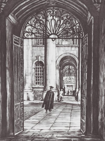 Oxford: Passage, Old Clarendon von David Muirhead (after) Bone