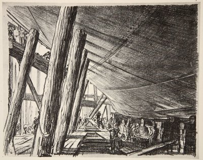 Unter einem Schiff, Illustration aus 