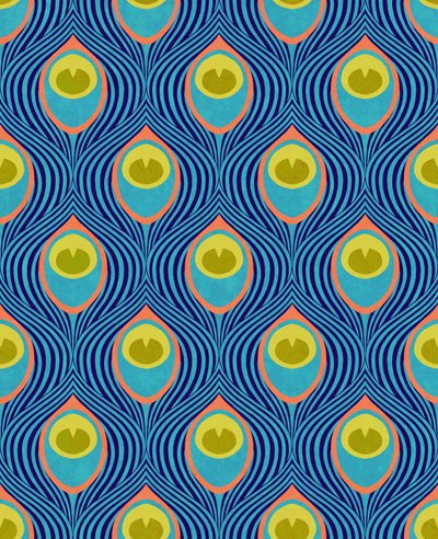 Pfau Cyan, 2019 von David Newton