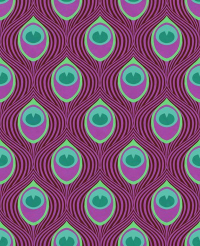 Pfau Magenta von David Newton
