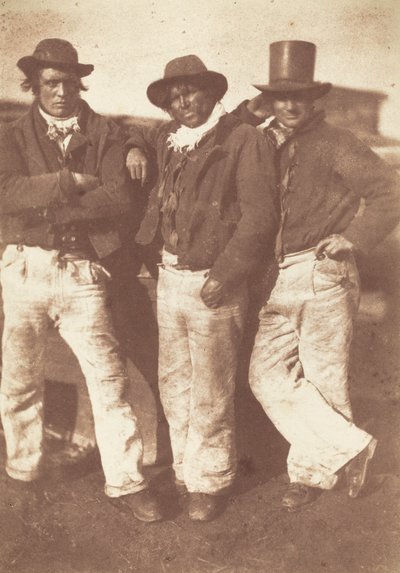 Alexander Rutherford, William Ramsay und John Linton, 1843-1847 von David Octavius Hill, Robert Adamson