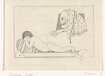 Allegorische Warnung vor der Onanie von David Pièrre Giottino Humbert de Superville