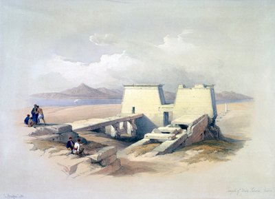 Tempel von Wady Saboua, Nubien, 19. Jahrhundert von David Roberts, Louis Haghe