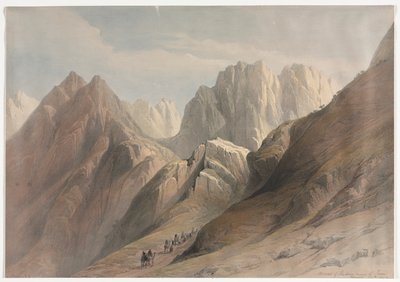 Aufstieg des unteren Sinai-Gebirges von David Roberts