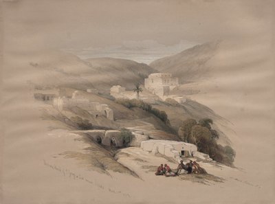 Christliche Kirche des Heiligen Georg in Ludd, antikes Lydda, 1839 von David Roberts