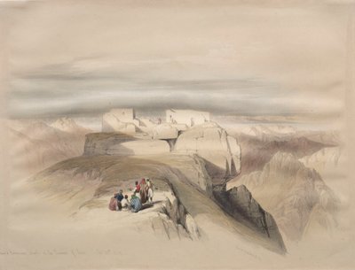 Christliche und muslimische Kapellen auf dem Gipfel des Sinai von David Roberts