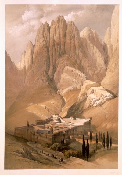 Kloster St. Katharina mit dem Berg Horeb, 19. Februar 1839, Tafel 118 aus Band III von 