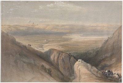 Abstieg aus dem Jordantal von David Roberts