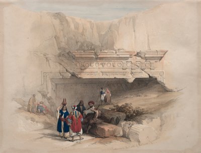 Eingang zu den Königsgräbern, Jerusalem von David Roberts
