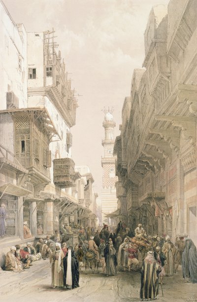 Moschee El Mooristan, Kairo, aus Ägypten und Nubien, Bd. 3 von David Roberts