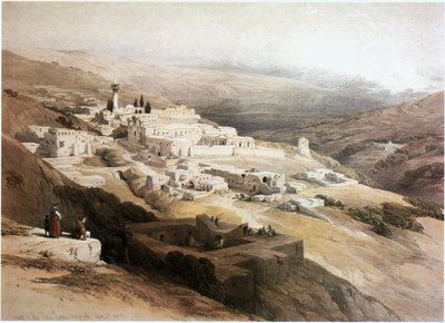 Nazareth, Kloster der Franziskaner, Israel (Gravur) von David Roberts