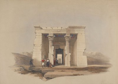 Tempel von Dendur, Nubien von David Roberts