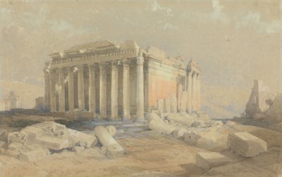 Der Tempel von Baalbek von David Roberts