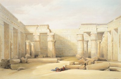 Der Tempel von Medinet Abu in Theben von David Roberts