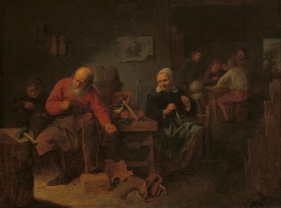 Innenraum einer Schusterwerkstatt von David Ryckaert (III)