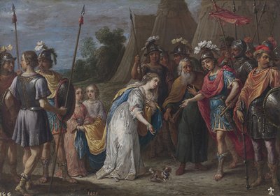 Armida vor Gottfried von Bouillon, 1628-1630 von David Teniers the Younger