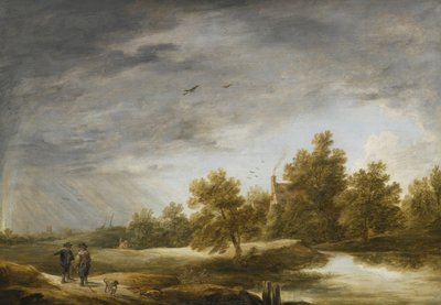 Flusslandschaft mit Regenbogen von David Teniers the Younger