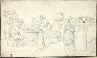 Studie für ein Dorffest in der Nähe von Antwerpen von David Teniers the Younger