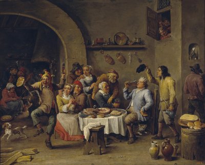 Der Bohnenkönig von David Teniers the Younger