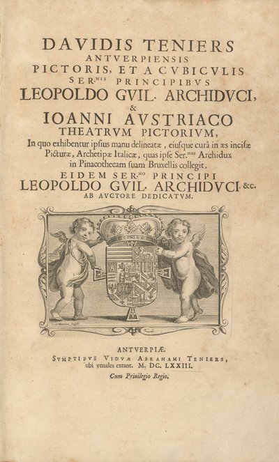 Titelblatt Theatrum Pictorium von David Teniers the Younger