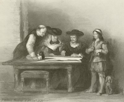 Kolumbus im Kloster La Rabida von David Wilkie