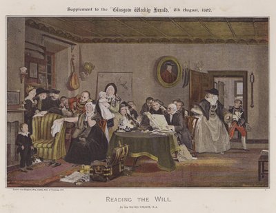Das Testament lesen von David Wilkie