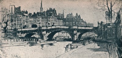 Pont Neuf: Platte eins aus dem Paris-Set, 1904 von David Young Cameron