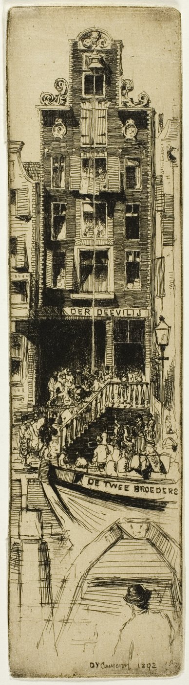 Van der Deevilij, Tafel sechs aus dem Nordholland-Set von David Young Cameron