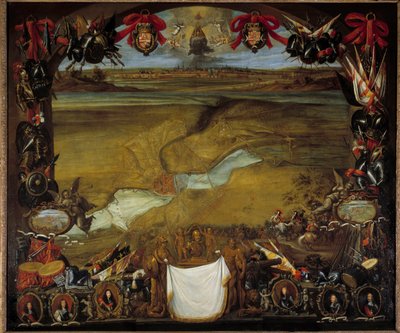 Valenciennes belagert von den französischen Truppen unter dem Kommando von Henri de La Tour d