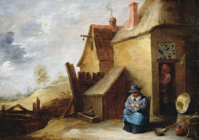Hütte in einer Landschaft von David the Younger Teniers