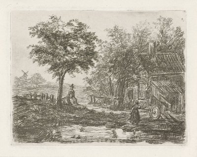Bauernhof am Wasser von David van der Kellen