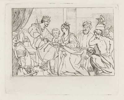 Salomo und die Königin von Saba von David van der Kellen
