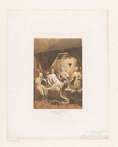 Frauenkostüm, 12. Jahrhundert von David van der Kellen