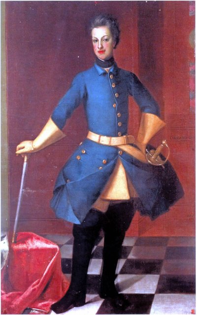 Porträt von Charles Frederick von Holstein-Gottorp (1700–1739) von David von Krafft