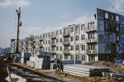 UdSSR, Bratsk, Irkutsk, Neue Wohnungen im Bau für Arbeiter von Dean Conger