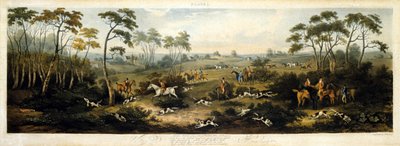 Fuchsjagd, Platte 1, graviert von Thomas Sutherland (1785-1838) 1817 von Dean Snr. (after) Wolstenholme