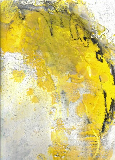 Abstrakter Goldfluss von Deb Chaney