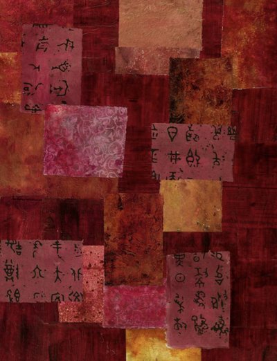 Asiatische Schrift Collage von Deb Chaney