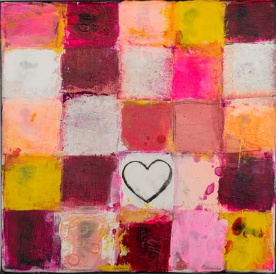 Buntes Herzgitter von Deb Chaney