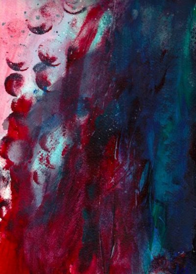 Karmesinrot Türkis Fluss von Deb Chaney