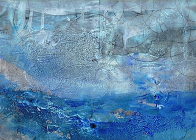 Tiefe blaue Abstraktion von Deb Chaney