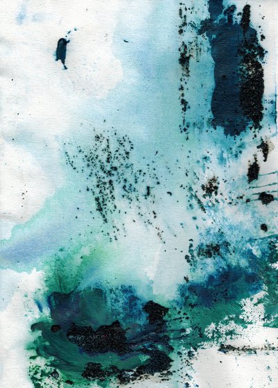 Tiefblau-Grüner Fluss von Deb Chaney