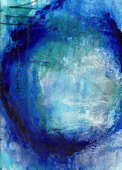 Tiefblauer Wirbel von Deb Chaney