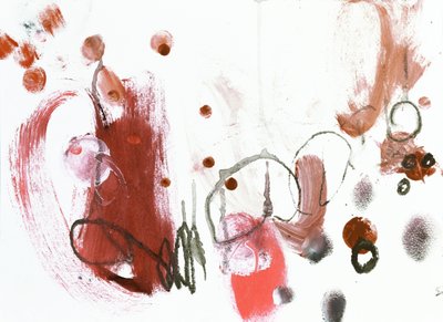 Dynamische rote Formen von Deb Chaney