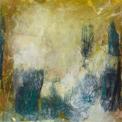 Texturiertes Türkis Gold von Deb Chaney