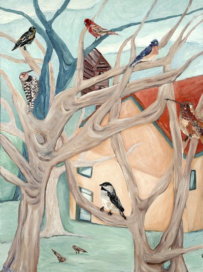 Pfirsichhaus, 2015 von Deborah Eve Alastra